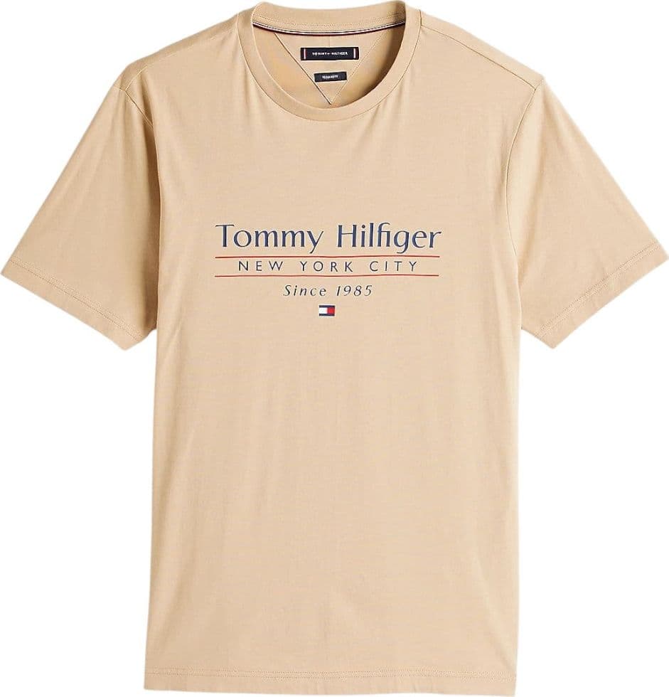 Tommy Hilfiger t-shirt beige con stampa MW0MW38621RBT - 6