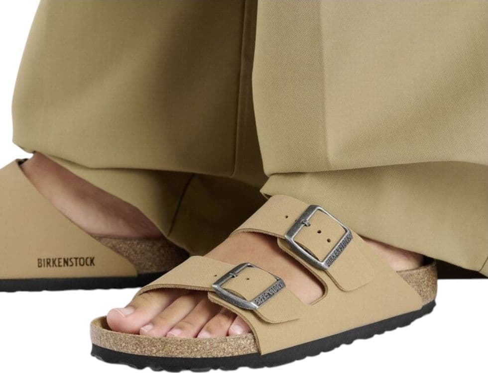 Ciabatte Birkenstock Arizona latte crema Birko-Flor Nubuck 1029151 Ciabatte Birkenstock