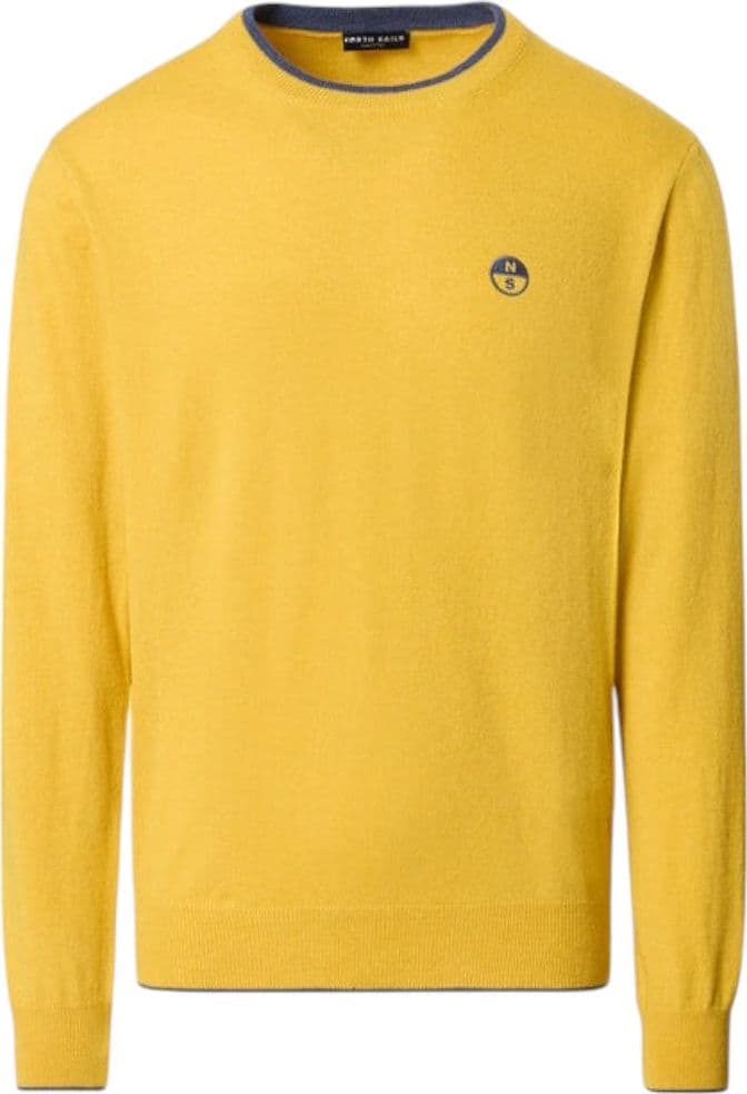 North Sails maglione pullover giallo in misto cashmere 699775 - 4