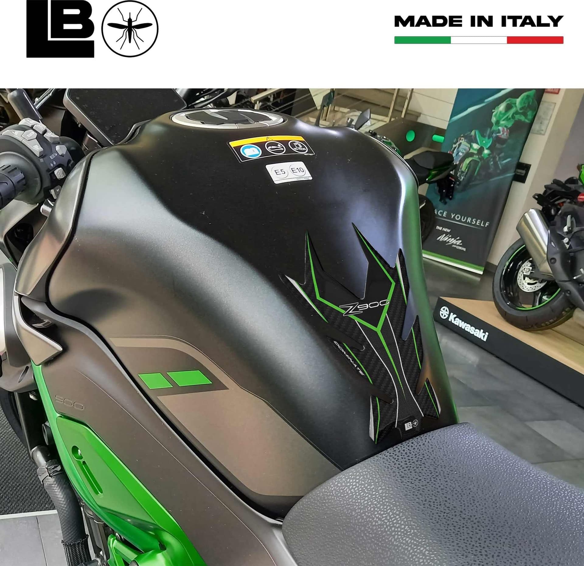 Adesivo gel 3D Protezione Paraserbatoio compatibile con Kawasaki Z900 2018-2025 - 23