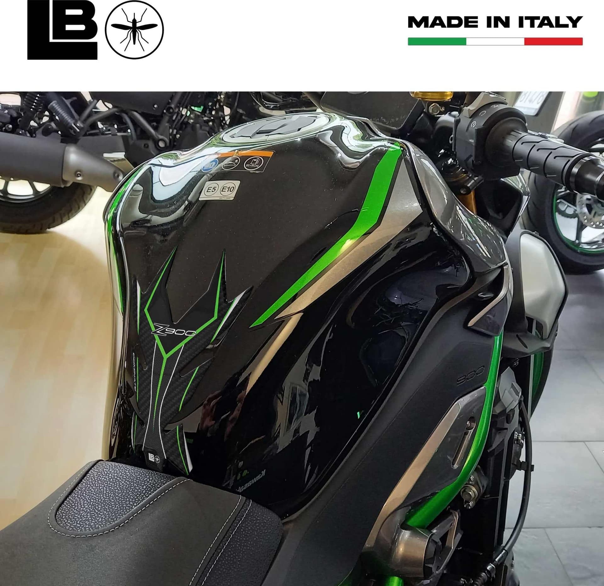Adesivo gel 3D Protezione Paraserbatoio compatibile con Kawasaki Z900 2018-2025 - 24