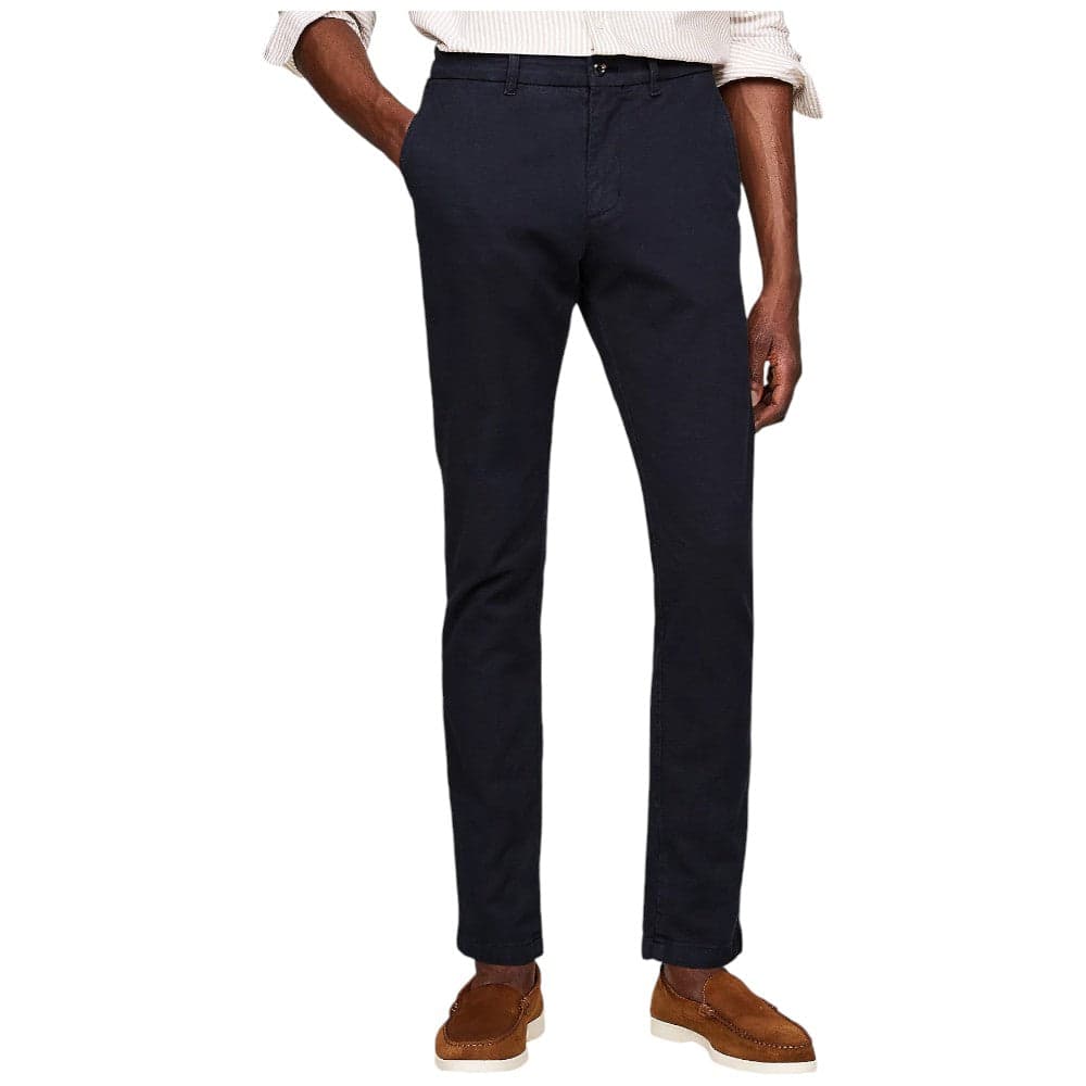 Tommy Hilfiger pantaloni chino Bleecker strutturato blu MW0MW35636 - 6