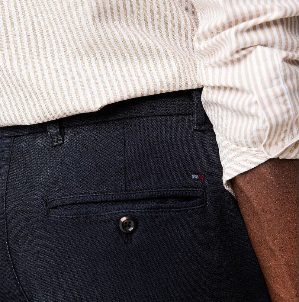 Tommy Hilfiger pantaloni chino Bleecker strutturato blu MW0MW35636 Pantaloni Tommy Hilfiger