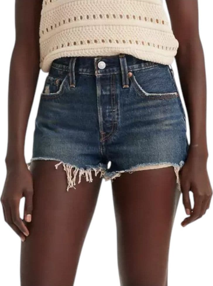 Shorts Levi's 501 Original Vintage Vita Alta in Cotone 100% - 7
