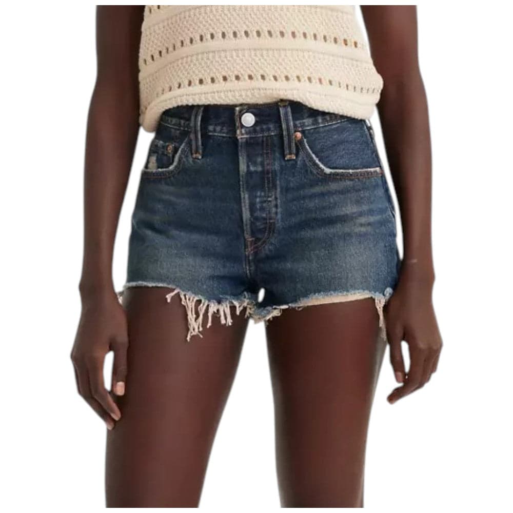 Shorts Levi's 501 Original Vintage Vita Alta in Cotone 100% - 7