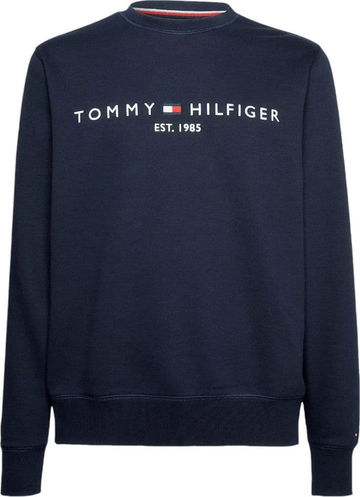 Tommy Hilfiger felpa blu logo ricamato MW0MW11596 Felpe Tommy Hilfiger