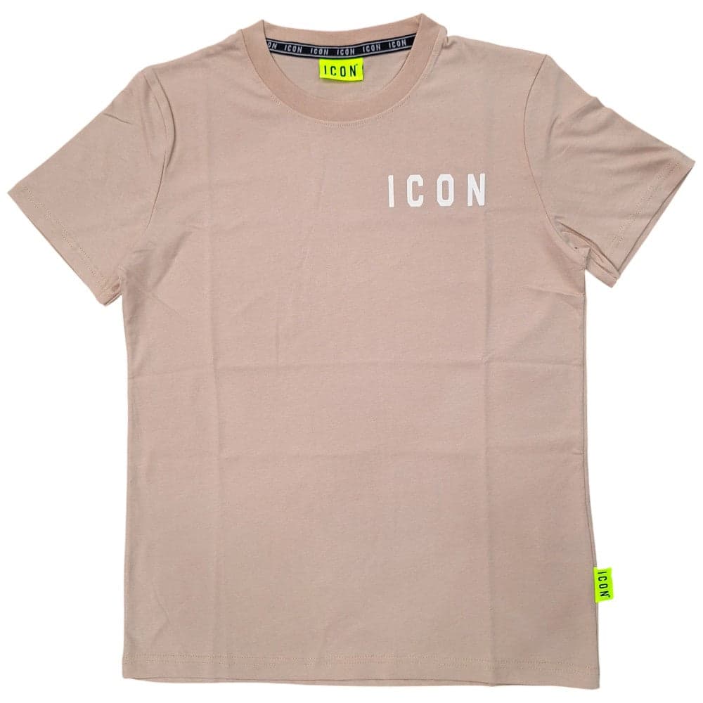 ICON t-shirt beige logo lato cuore ICUS2S5T022 - 2