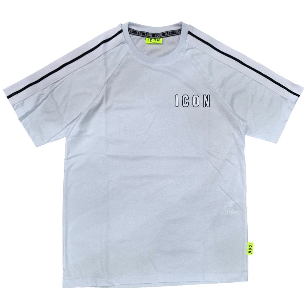 ICON t-shirt bianca con bandine ICUS2S5T055 - 3