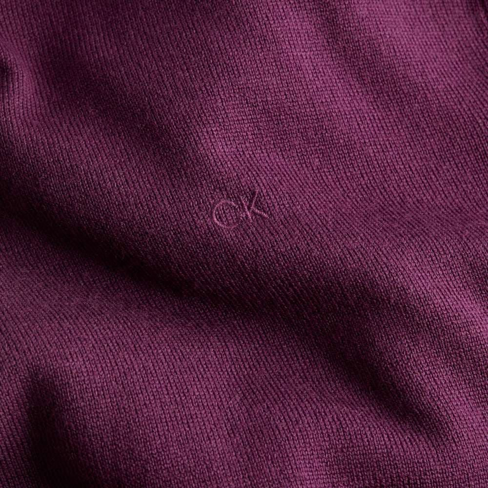 Calvin Klein maglioncino merino prugna K10K109474 - 2