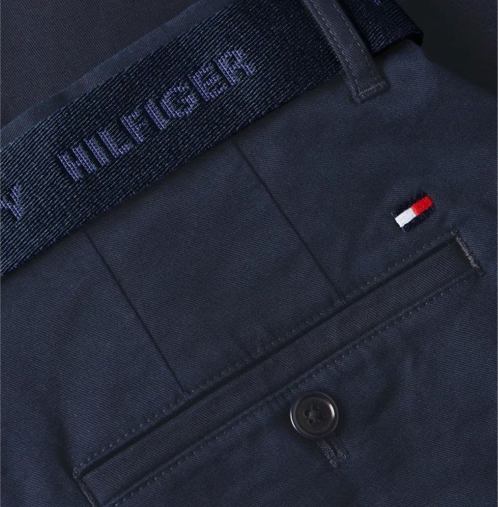 Tommy Hilfiger bermuda in twill blu con cintura MW0MW24874DW5 Bermuda Tommy Hilfiger