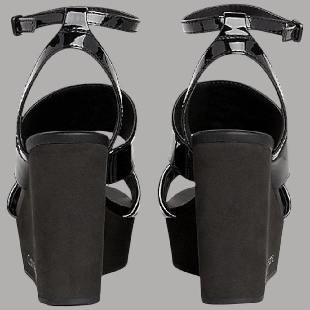 Calvin Klein Jeans sandali neri wedge sandal hardware YW0YW01459 Sandali Calvin Klein Jeans