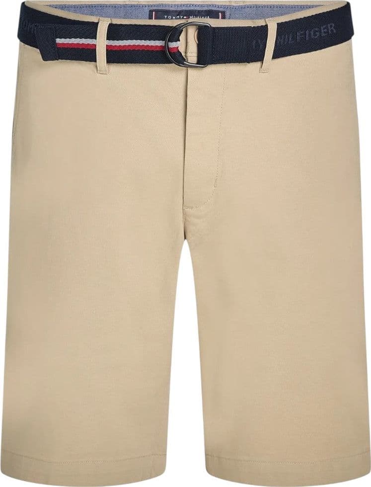 Tommy Hilfiger bermuda in twill beige con cintura MW0MW24874RBT