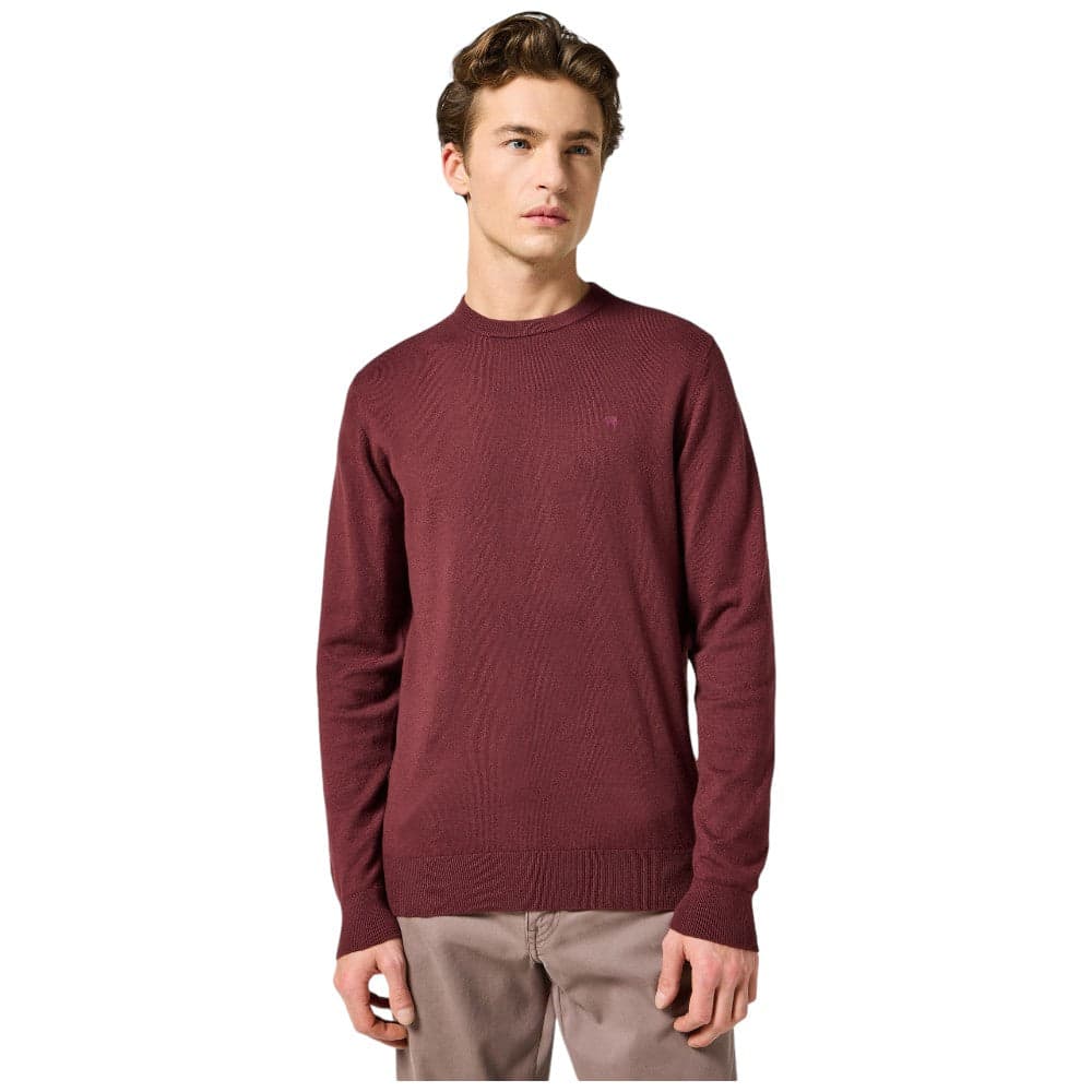 Wrangler pullover maglioncino bordò 112357203 - 6