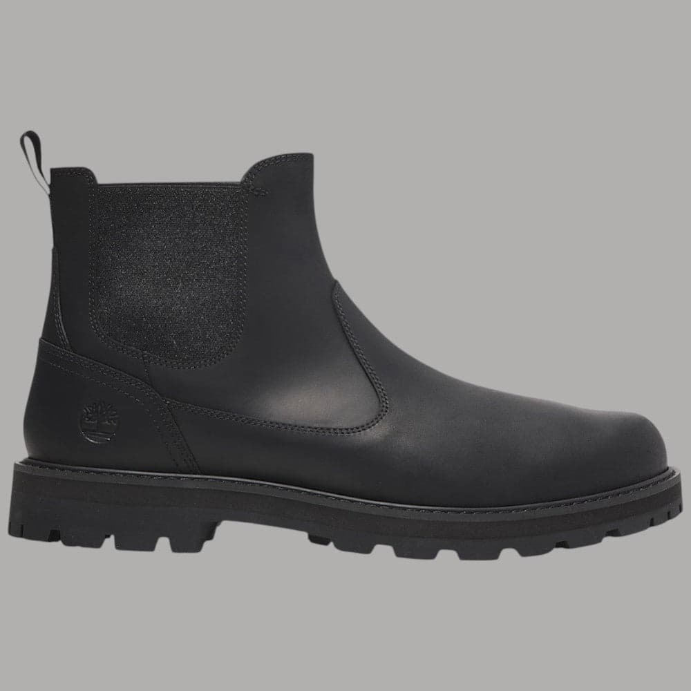 Timberland Stivale Chelsea Britton Road Mid pelle premium suola gomma nero - 10