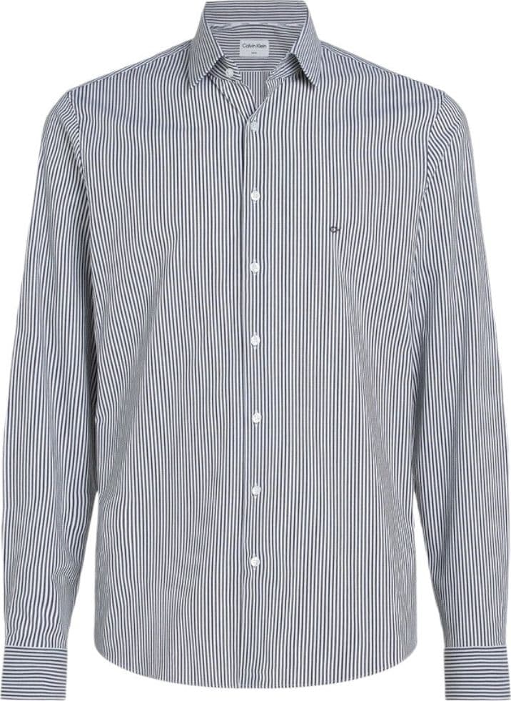 Calvin Klein camicia blu bianca a righe slim fit K10K113161 - 4