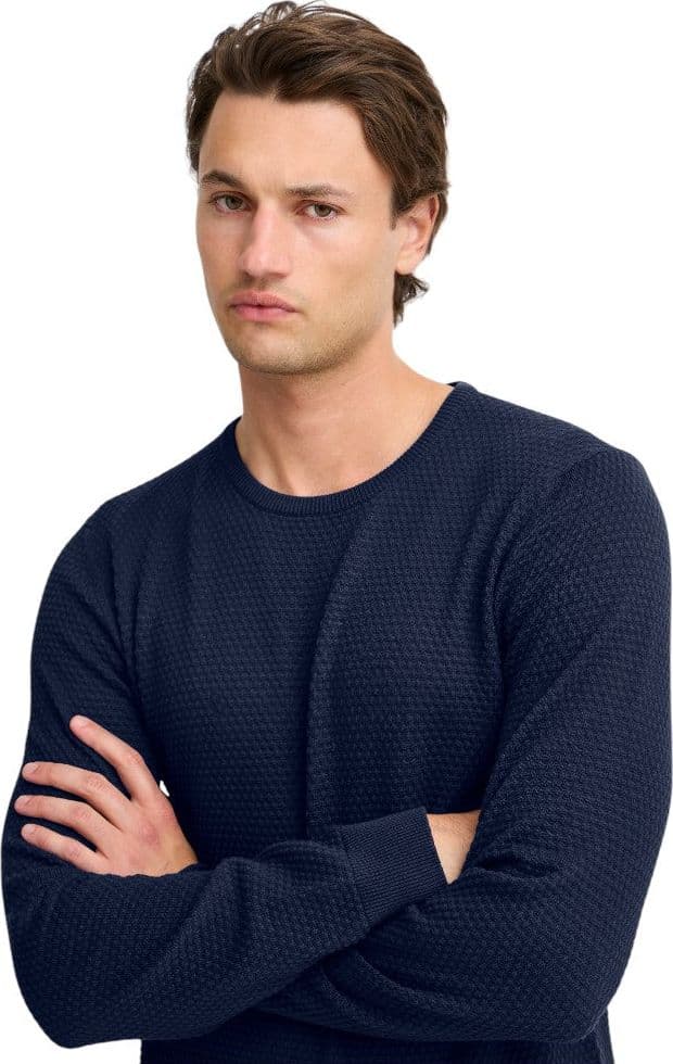 Blend pullover blu trama 3D 20717257 Maglieria Blend
