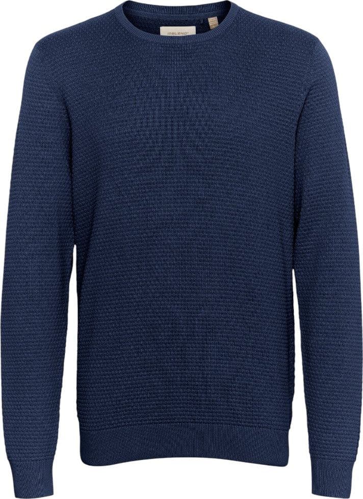 Blend pullover blu trama 3D 20717257 Maglieria Blend