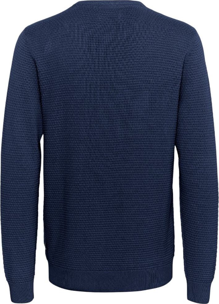 Blend pullover blu trama 3D 20717257 Maglieria Blend