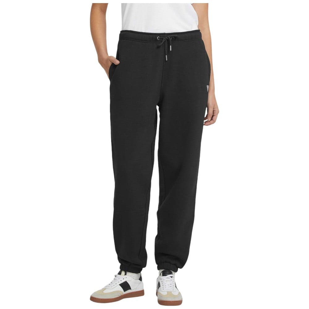 Guess pantalone tuta nero mini triangolo W4YB33KC811JBLK - 7