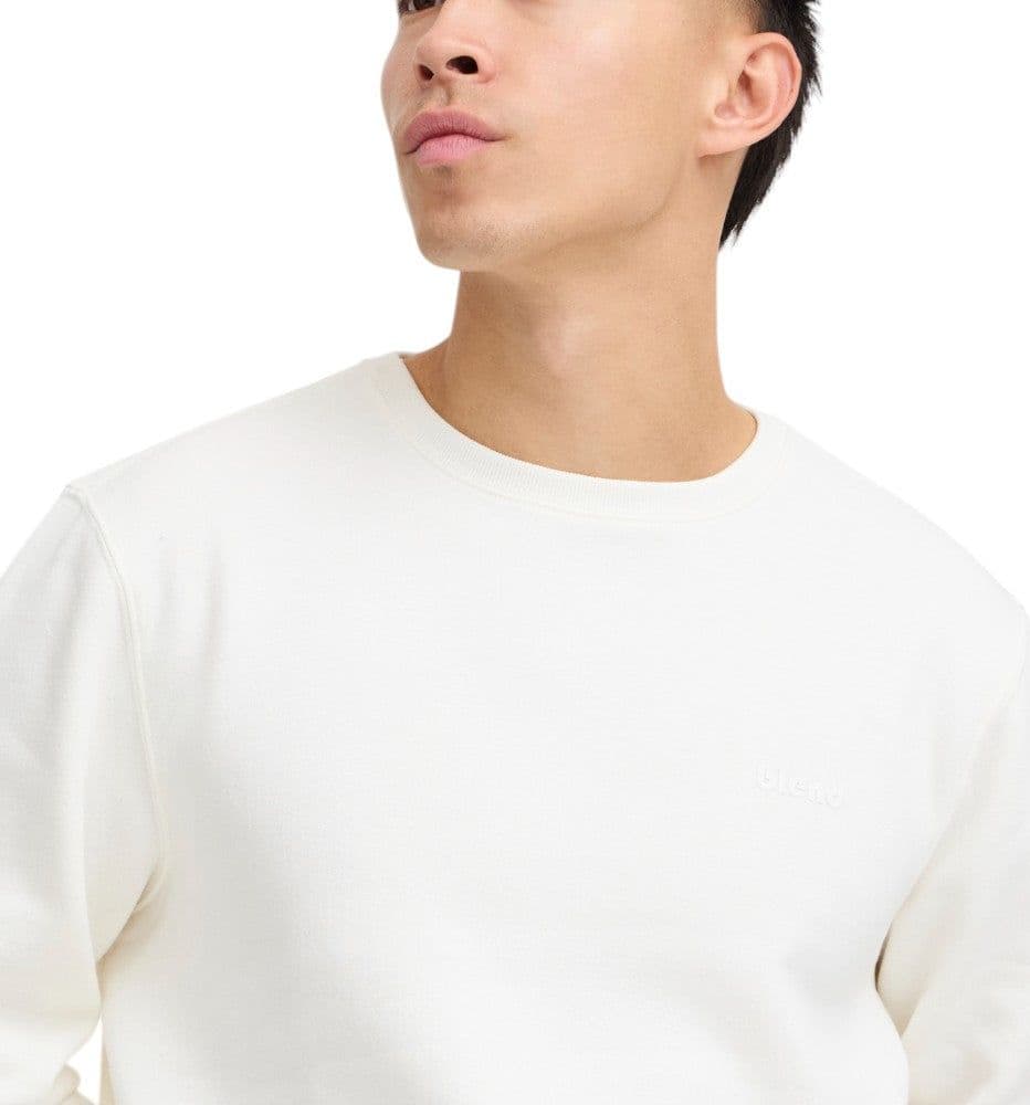 Blend felpa uomo girocollo panna 20712522 Felpe Blend