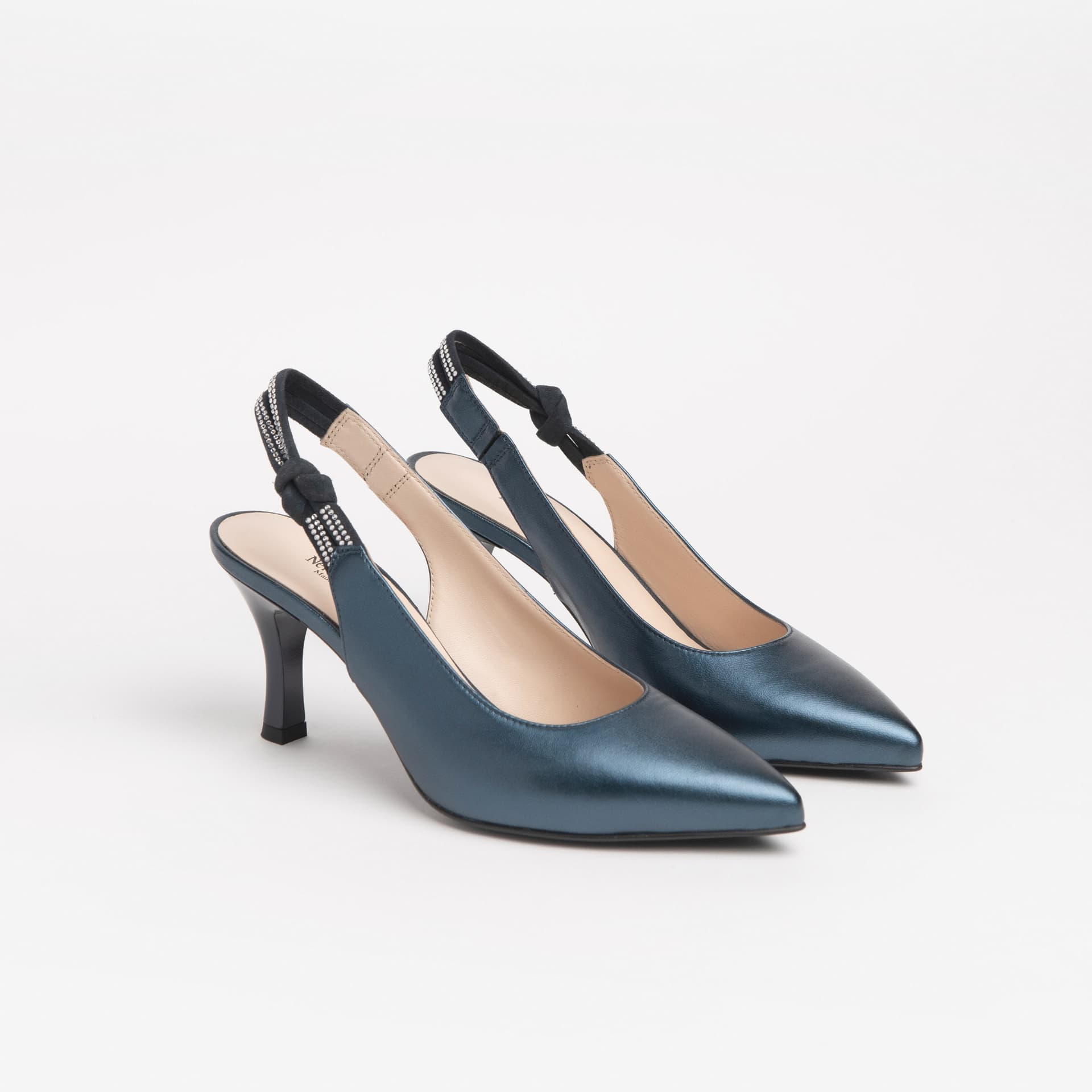 Nero Giardini slingback laminata blu E218342DE201 - 2