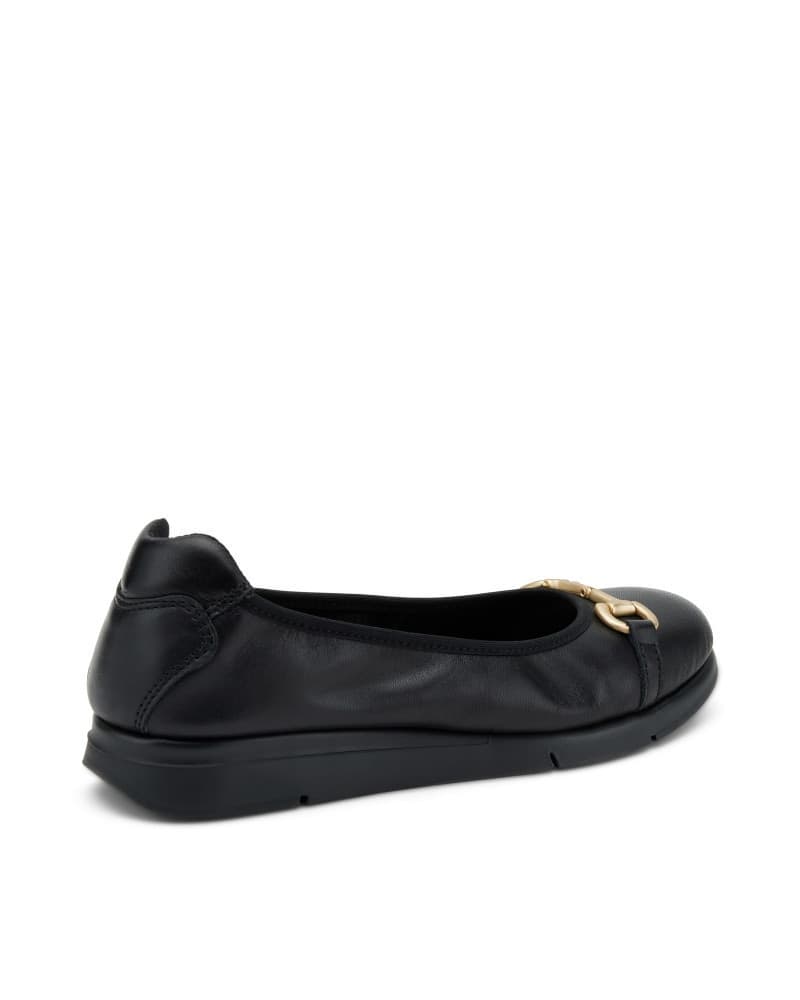 Frau ballerina superflex in pelle black con morsetto 51P4 - 3