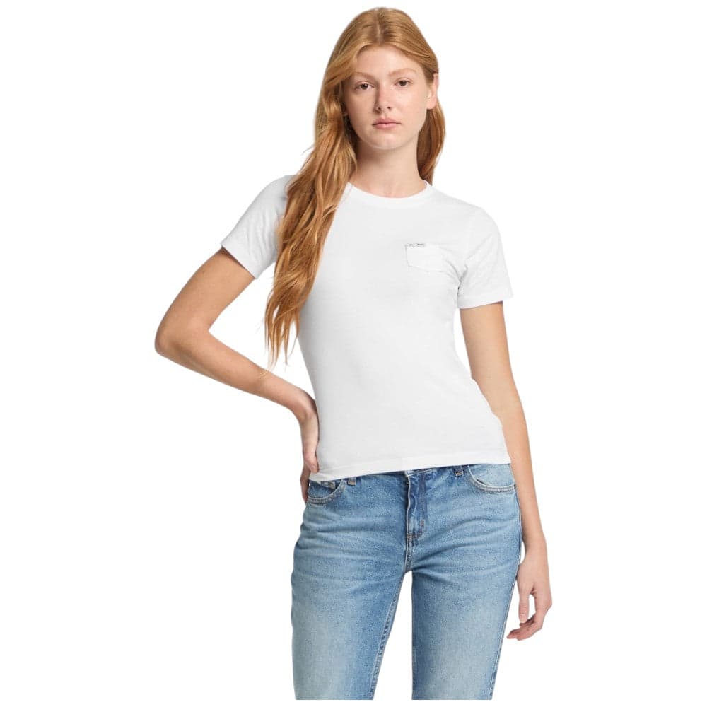 Guess Jeans t-shirt bianca con taschino W5RI52 J1314 G011 - 5