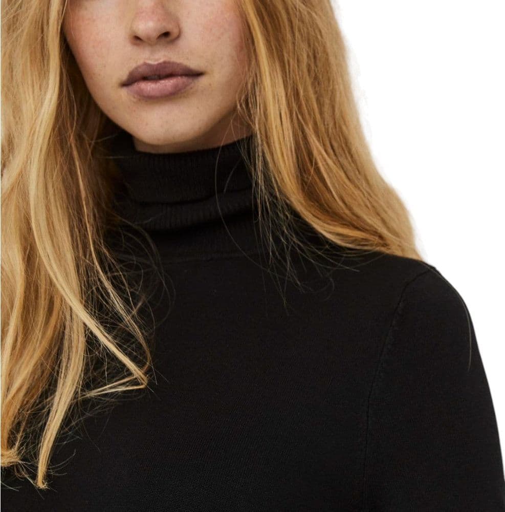 Vero Moda pullover dolcevita nero Gory 10231630 Maglieria Vero Moda
