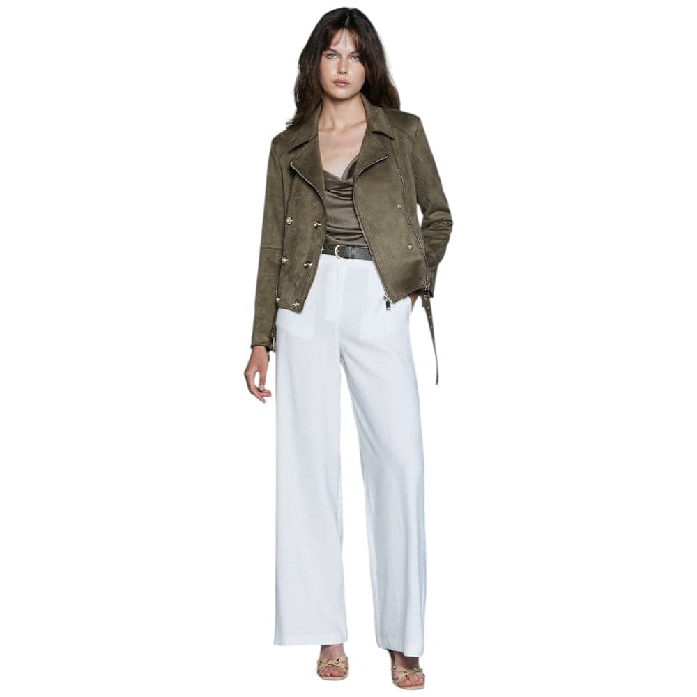 Relish pantalone bianco vita alta Preziosa RDP2507034087 - 4