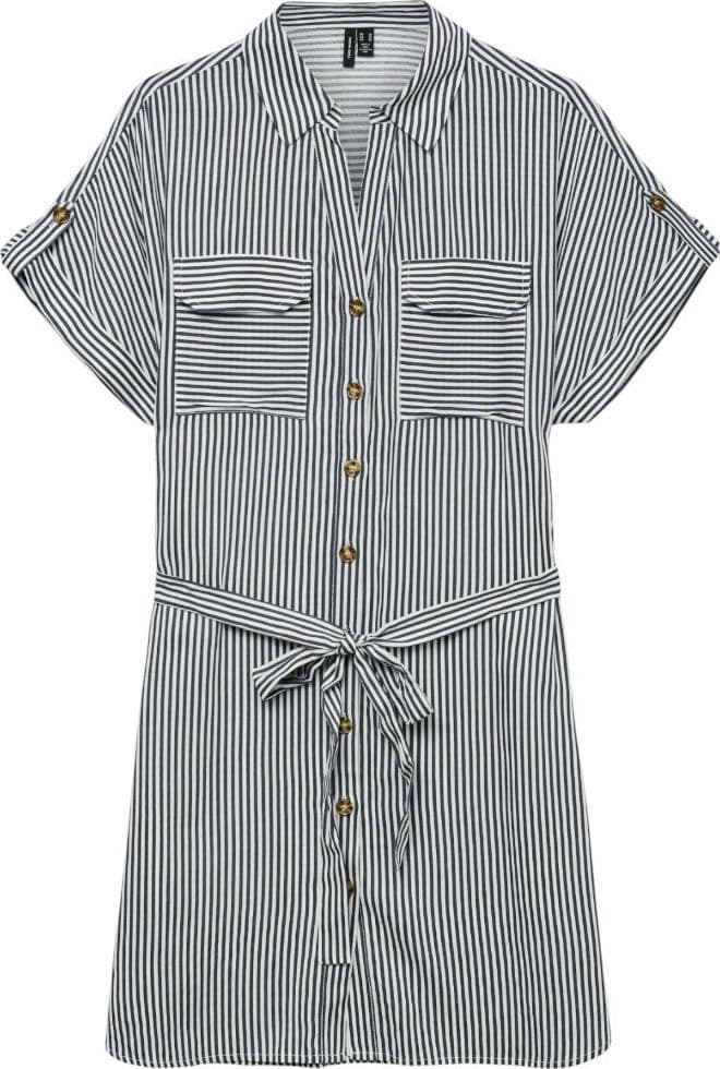 Vero Moda vestito a righe blu e bianca Bumpy 10325828 Vestiti Vero Moda