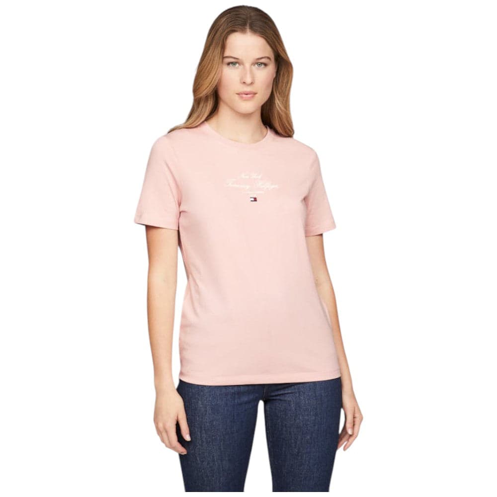 Tommy Hilfiger t-shirt rosa WW0WW43895TQN - 4