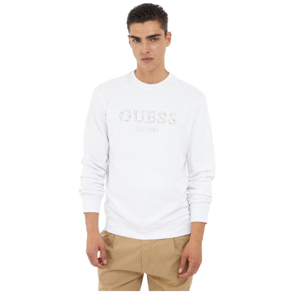 Guess felpa bianca Beau M5GQ08 KCN01 G011 - 4