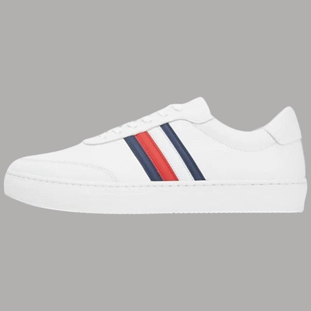 Tommy Hilfiger sneakers da uomo premium in pelle con suola in gomma naturale - 7