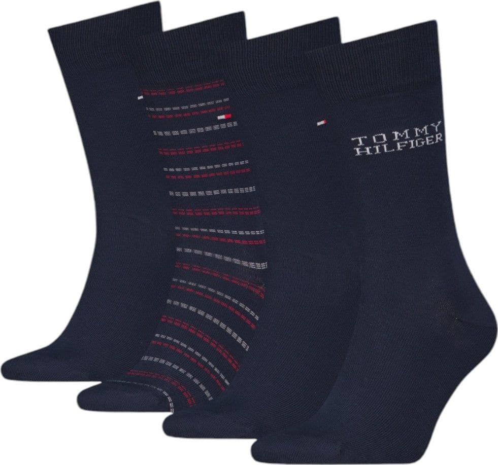 Tommy Hilfiger gift box 4 paia di calzini neri 701229780002