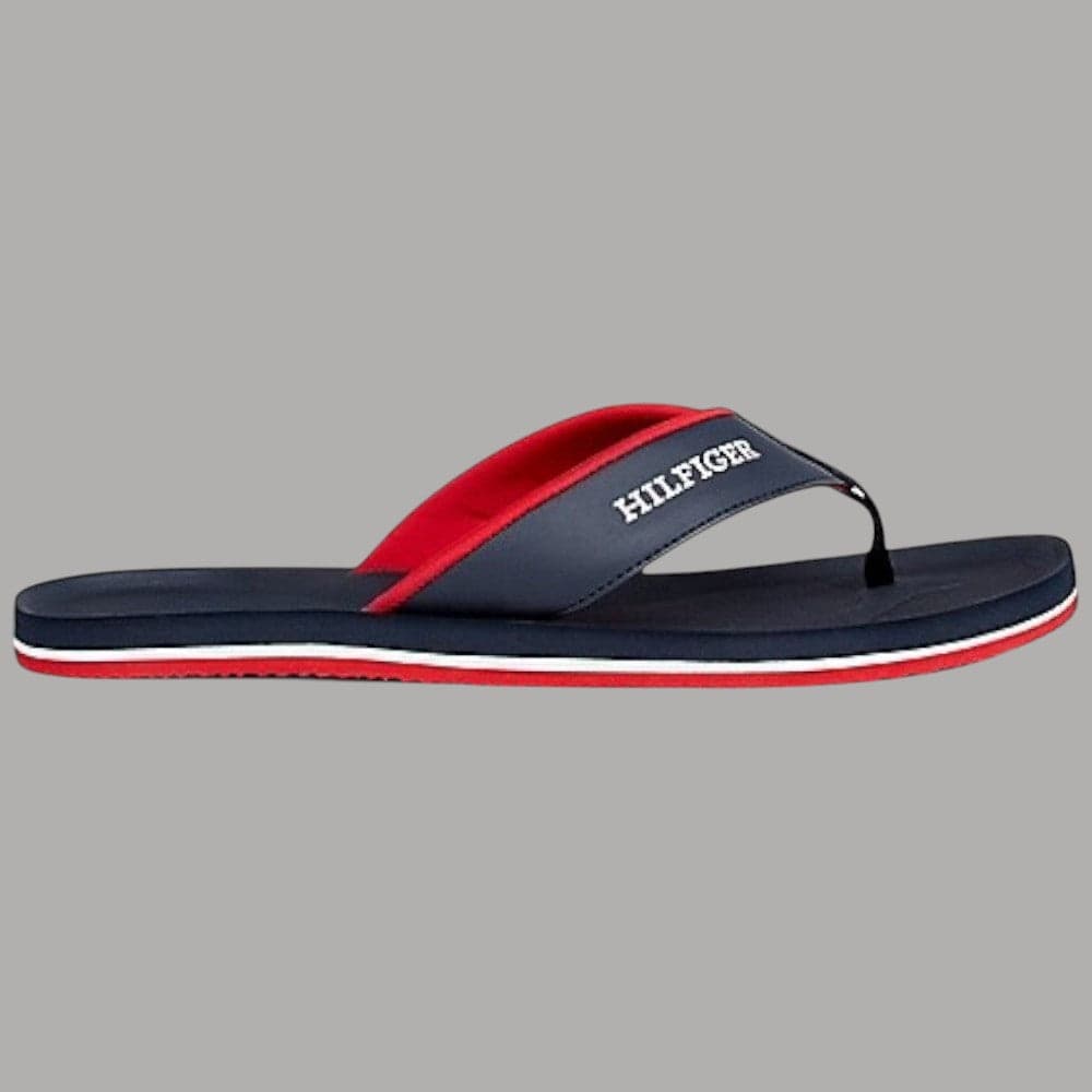 Tommy Hilfiger infradito uomo plantare sagomato suola EVA e gomma - 8