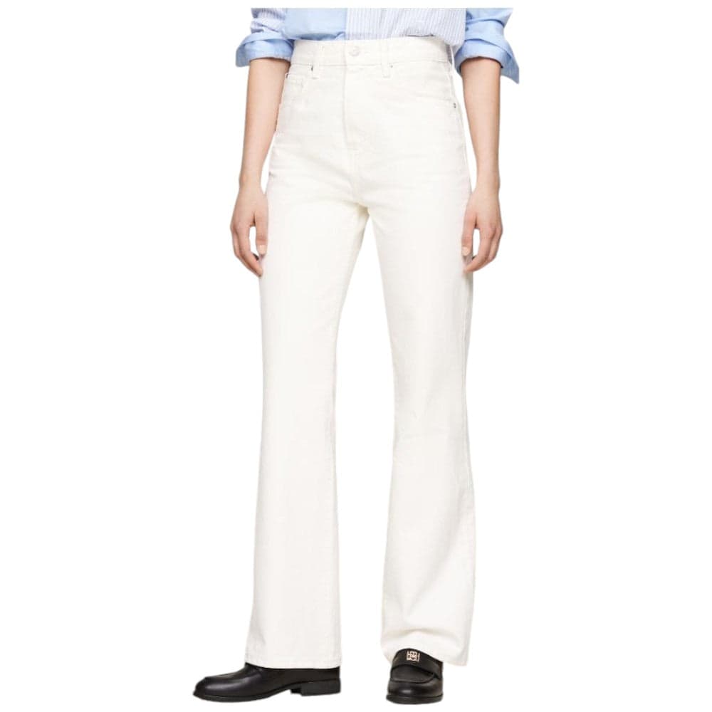 Tommy Hilfiger jeans bianco donna relaxed bootcut WW0WW42194 - 6
