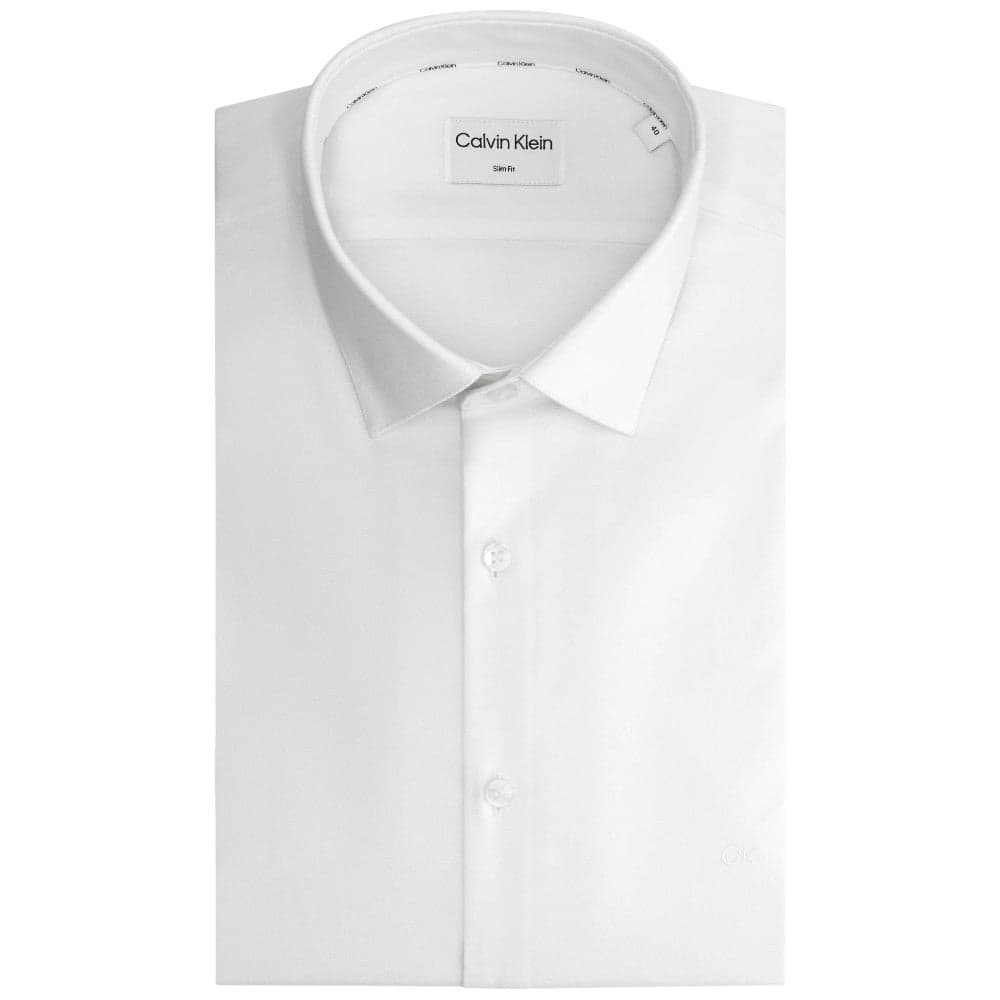 Calvin Klein camicia strutturata bianco sporco K10K112301 - 4