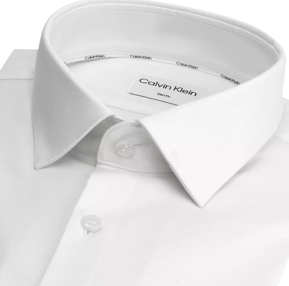 Calvin Klein camicia strutturata bianco sporco K10K112301 Camicie Calvin Klein