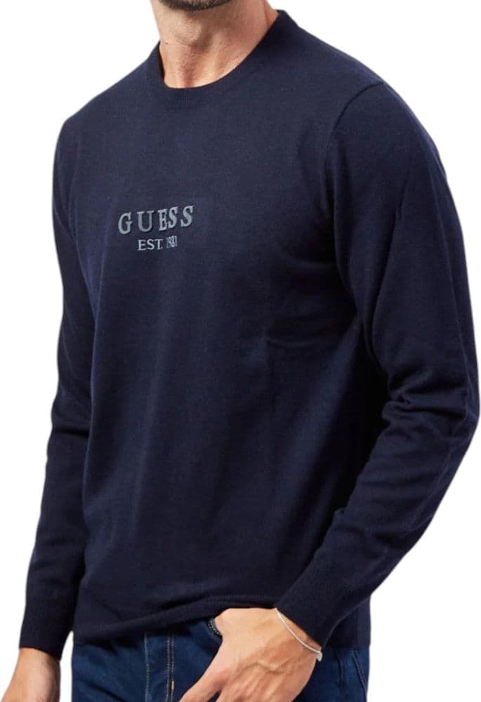 Guess maglione blu Doran M4YR04 Z3052 Maglieria Guess