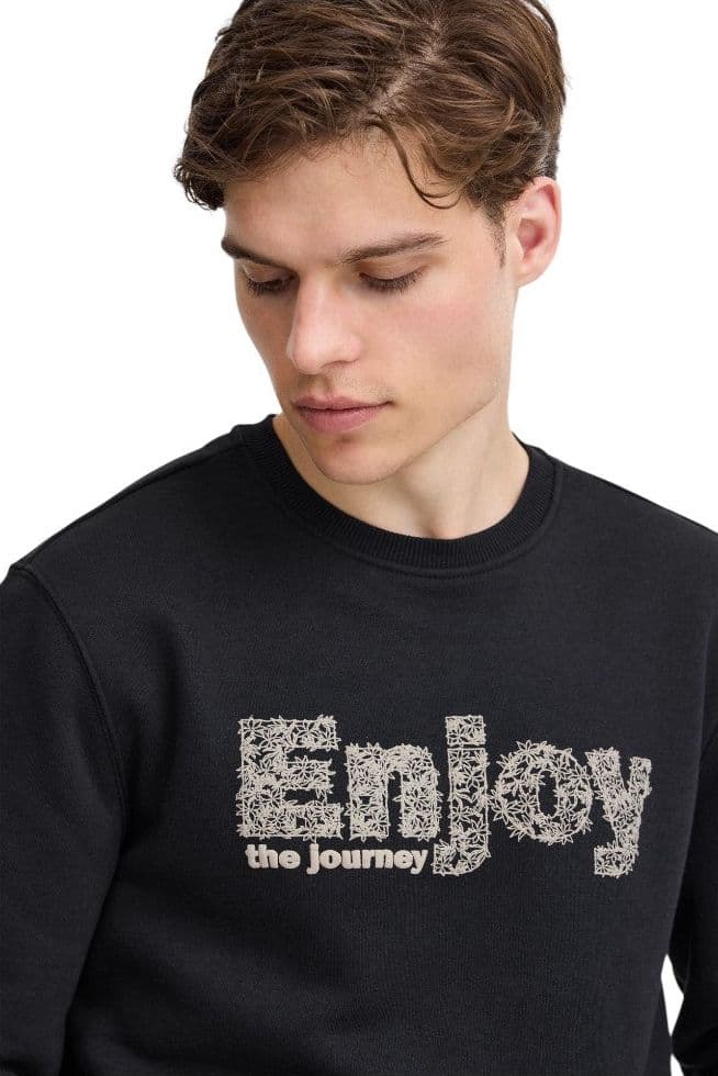 Blend felpa nera con stampa 20717186 Felpe Blend