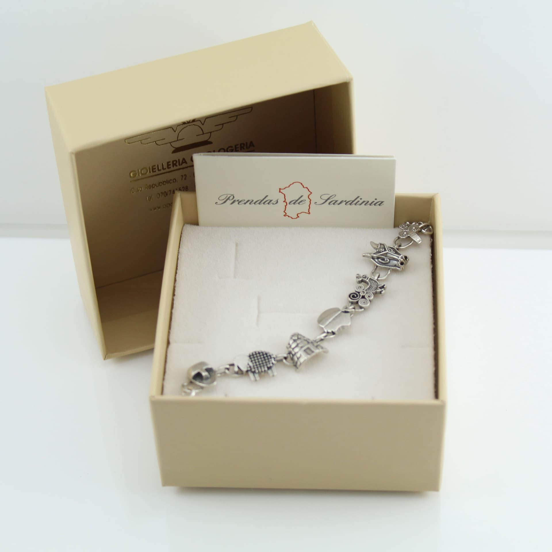 Bracciale Donna Argento Simboli Sardegna e Pavoncella - 5