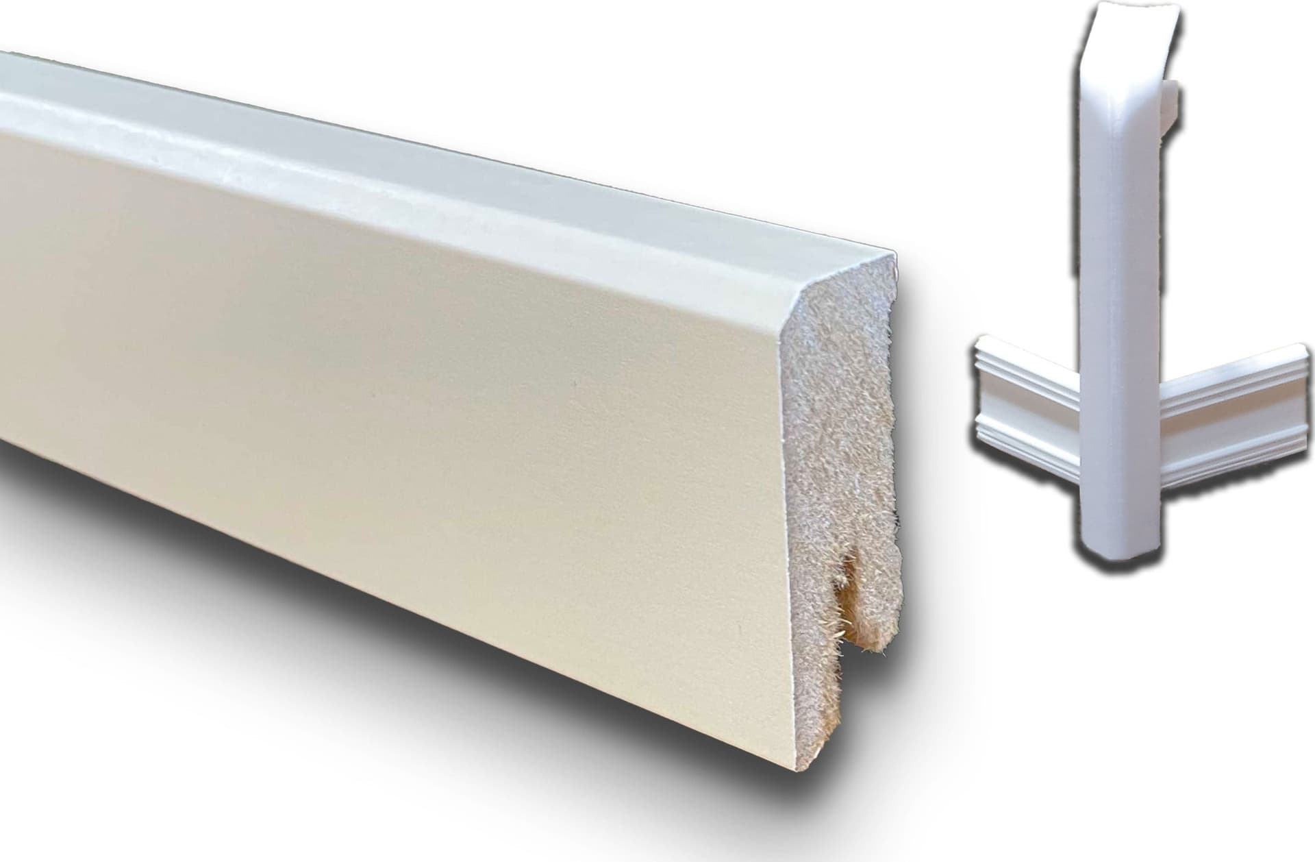 Kit N.5 Proteggiangoli esterni coordinati ai nostri Battiscopa in fibra di legno bianchi in Battiscopa Eternal Parquet - Ariano Irpino, commercioVirtuoso.it