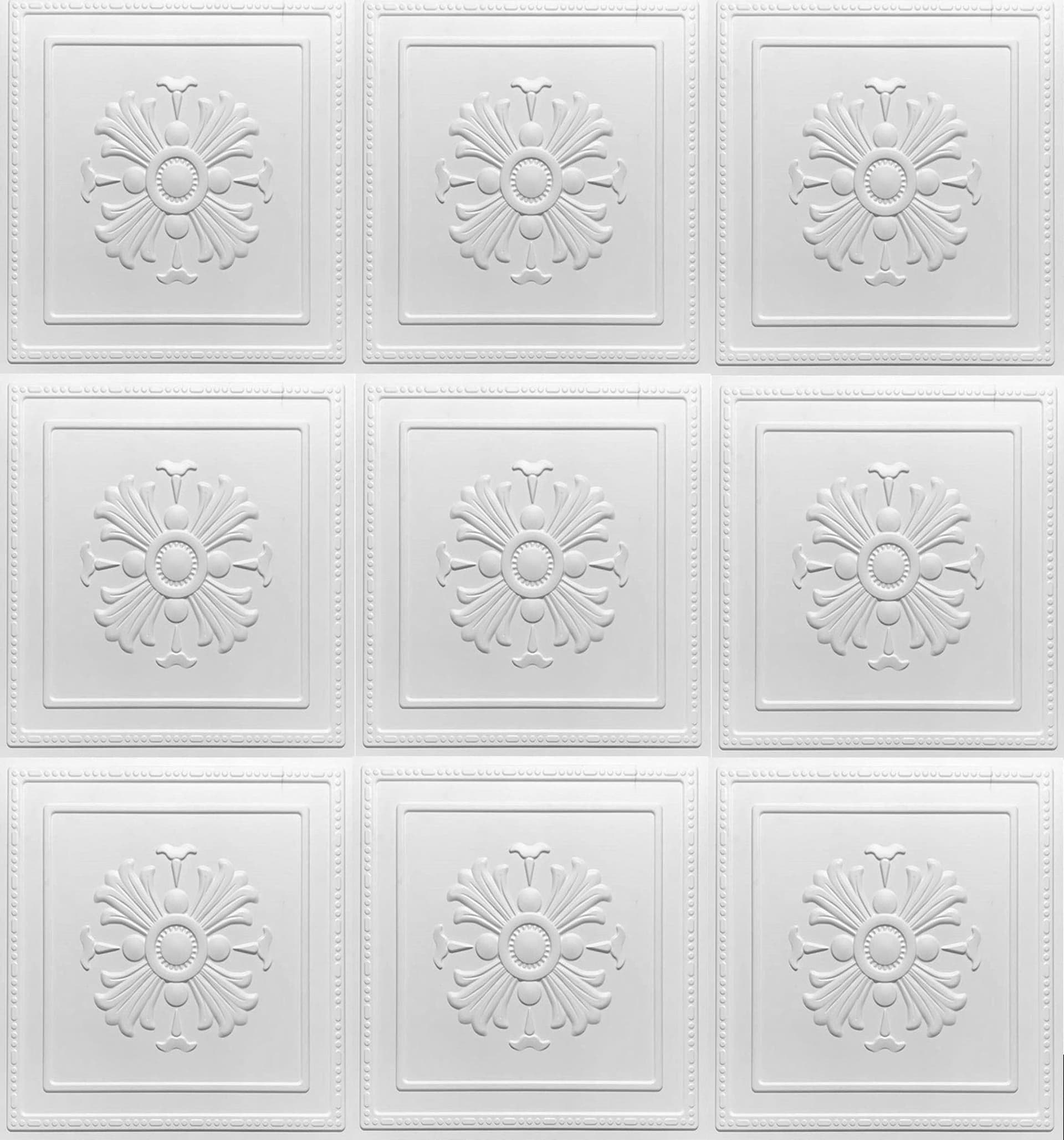 €3,49 pannello per boiserie a parete, rivestimento cassonato a soffitto e porte in PVC 3D 50X50cm mod. VENICE - Eternal Parquet