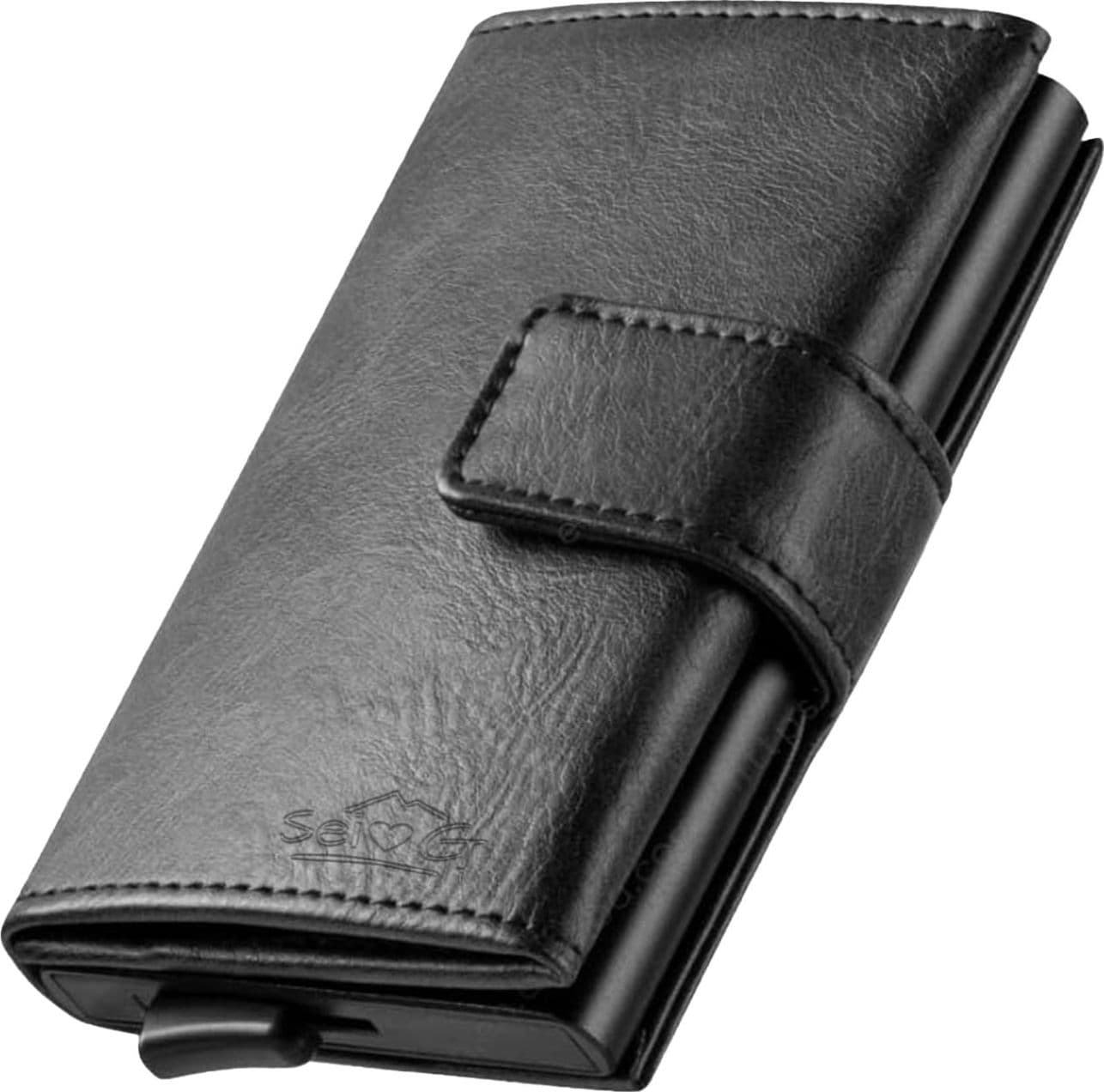 SEI G Portafoglio uomo portacarte nero blocco RFID - 9