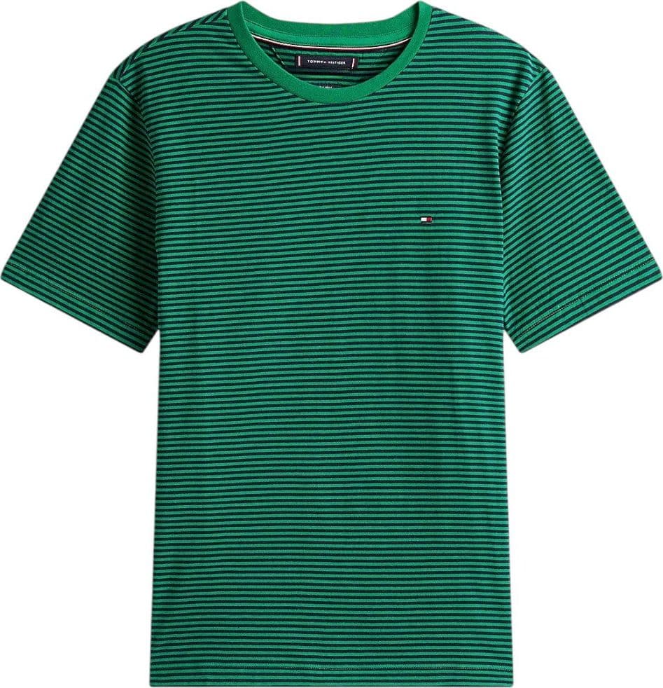 Tommy Hilfiger t-shirt verde a righe MW0MW399950CD - 5