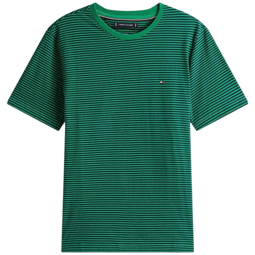 Tommy Hilfiger t-shirt verde a righe MW0MW399950CD - 5
