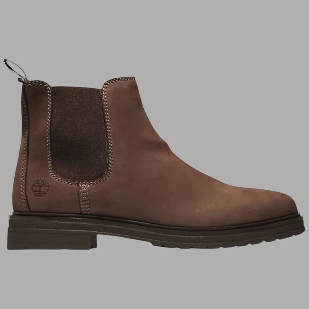 Timberland Stivaletti Donna Hannover Chelsea Nabuk Antimacchia Tacco 3,5 cm Marrone - 9