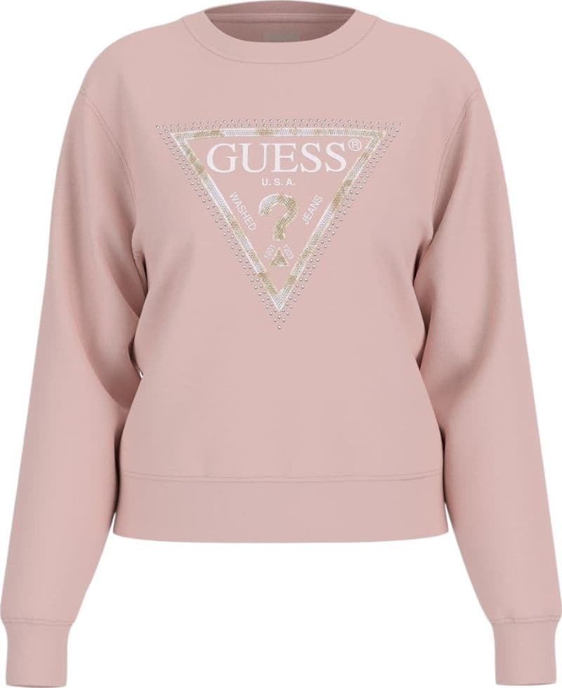 Guess felpa rosa chiaro Python Triangle W5RQ09 K8802 A61L