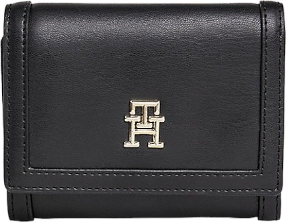 Tommy Hilfiger portafoglio nero flap medio AW0AW15746 - 4