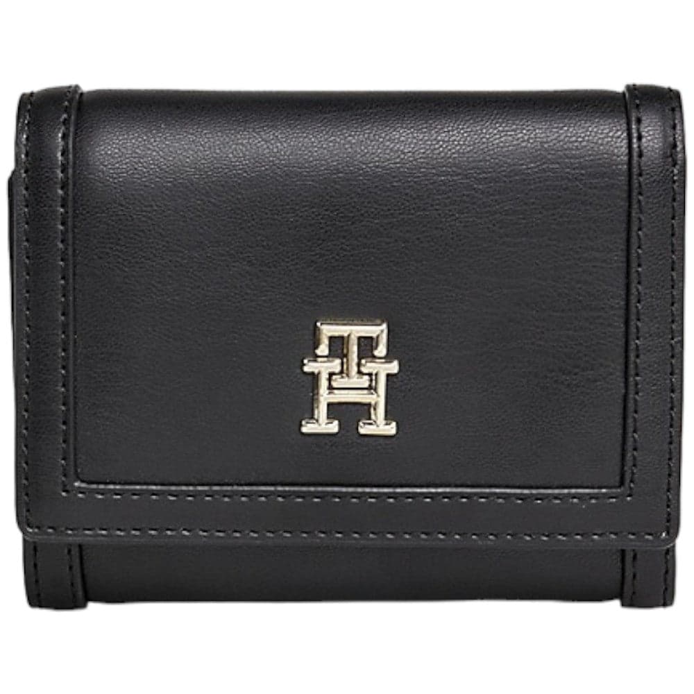Tommy Hilfiger portafoglio nero flap medio AW0AW15746 - 4